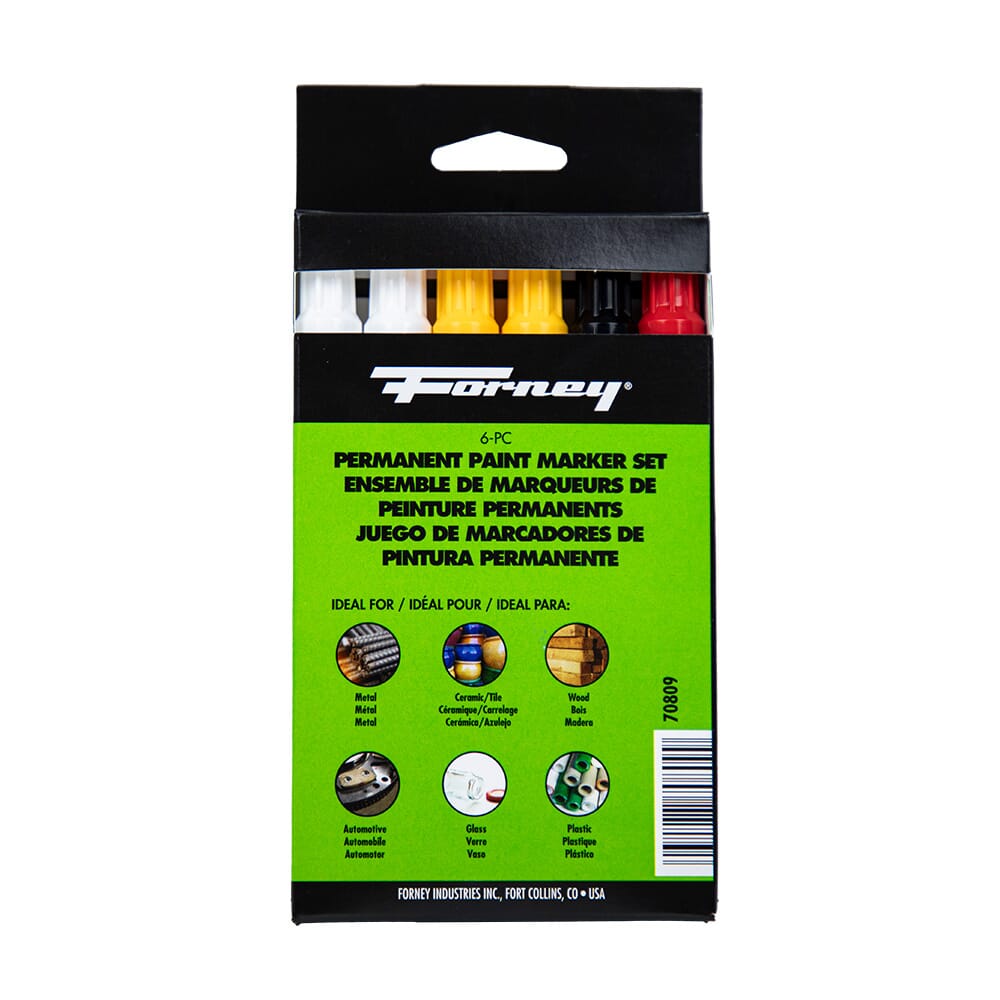 70809 Paint Marker Kit, 6-Pack